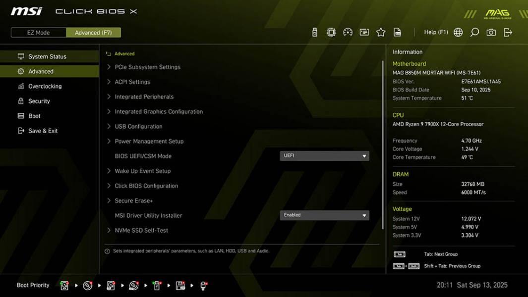 MSI MAG B850M MORTAR WIFI-4